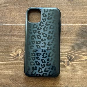 IPhone 11 Pro Max black leopard print case